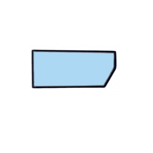 Spodnje levo steklo vrat za teleskopski nakladalnik JCB 530-120