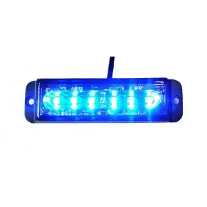 Opozorilna luč MODRA 6x LED LW0035