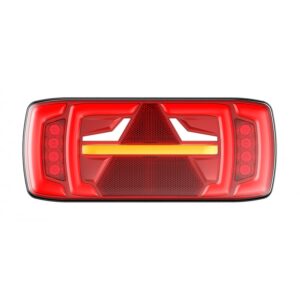 Zadnja LED luč NeoN z dinamičnim smernikom, trikotna LEVA L1918